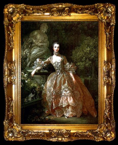 framed  Francois Boucher Madame de Pompadour, ta009-2